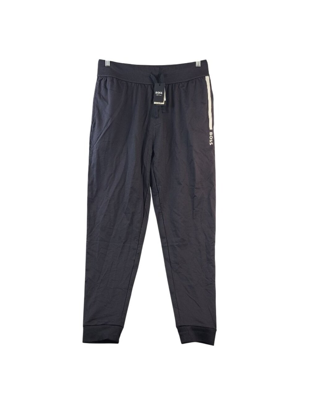 NEW Hugo Boss Men's Lounge Pants Large Dark Grey With Stripe Detail Sz L